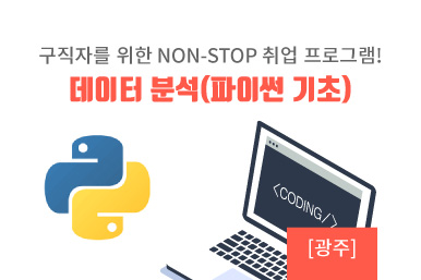 구직자를 위한 NON-STOP 취업프로그램! 파이썬 기초 과정